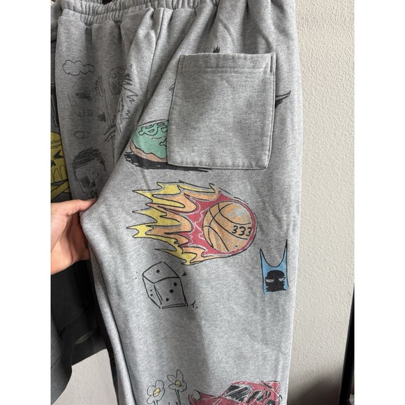 LARGE HALF EVIL VAMEE SKETCHBOOK HOODIE & SWEATPANTS SET ❤️✅ NEW SHIPS ASAP - Picture 10 of 16